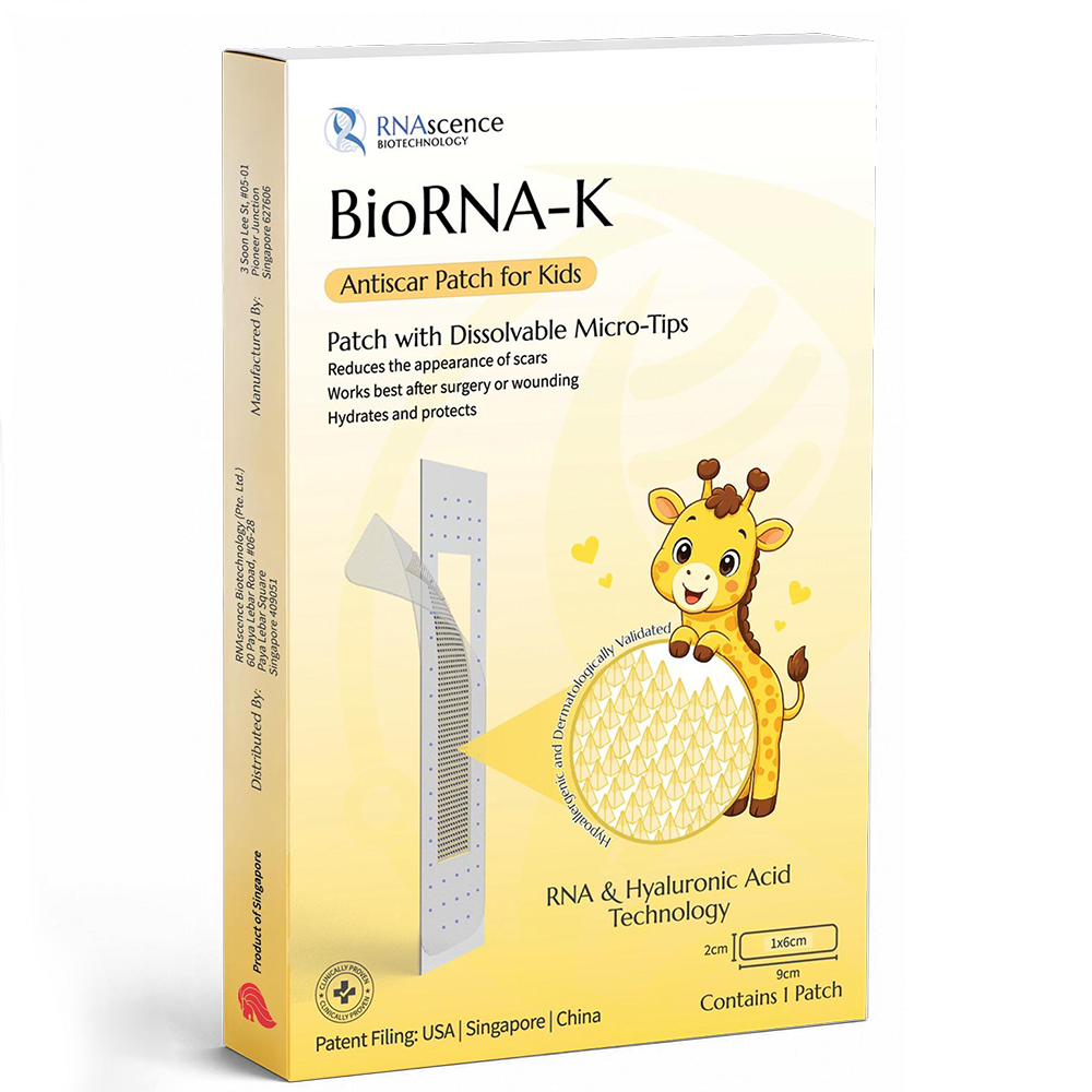 BioRNA-K Kids' Scar Patch — Gentle, Steroid-Free & Painless for Children (1pc)